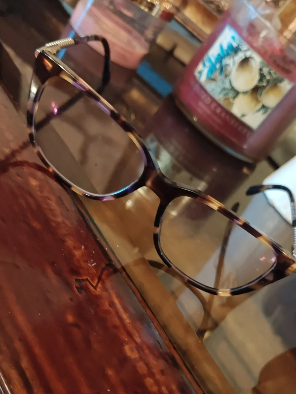 Tortoiseshell Square Optical Glasses - Brown